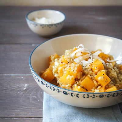 Steckrueben-Risotto