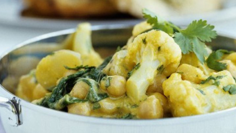 Blumenkohl-Kichererbsen-Curry