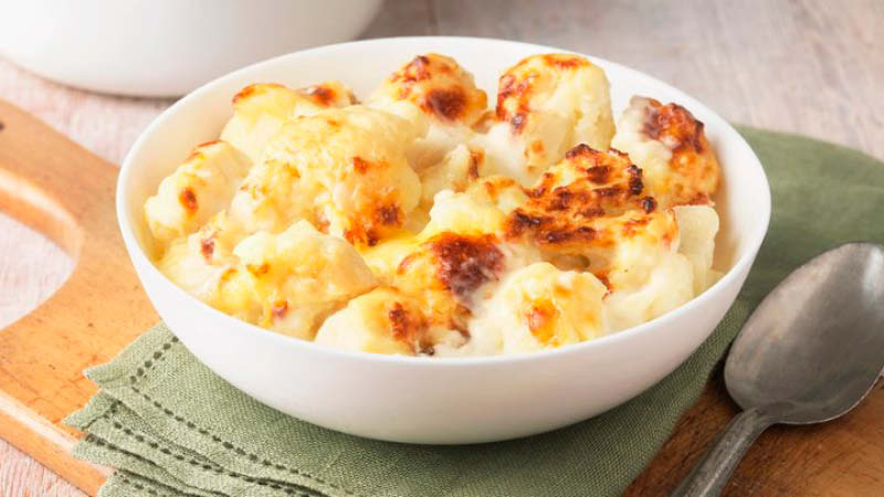 Blumenkohl mit Käse überbacken