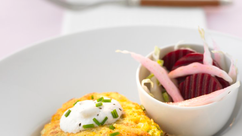 Chinakohl-Rösti mit Roter Bete