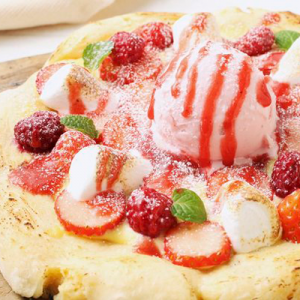Erdbeer-Pizza