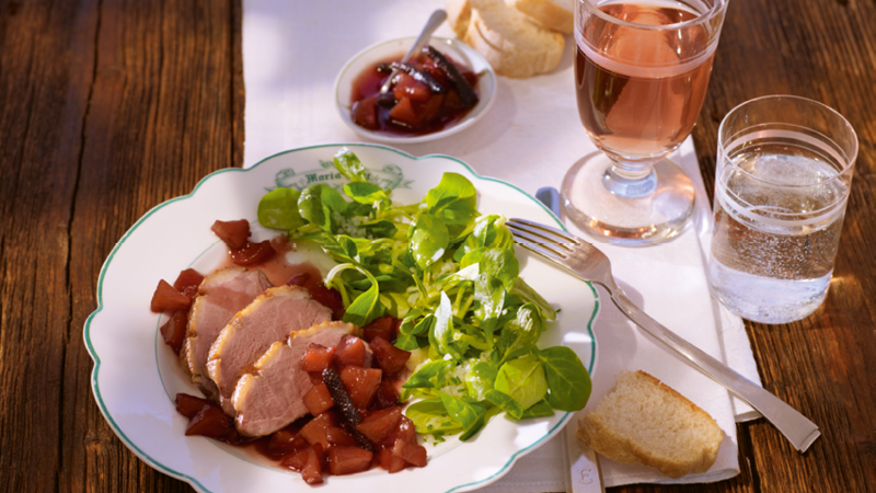Feldsalat mit Topinambur-Dressing