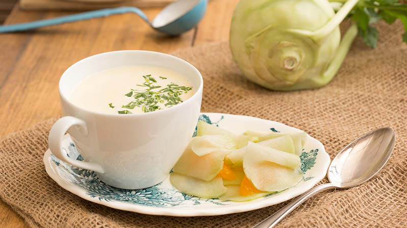 Kohlrabisueppchen