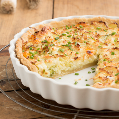 Lauch-Ziegenkaese-Quiche