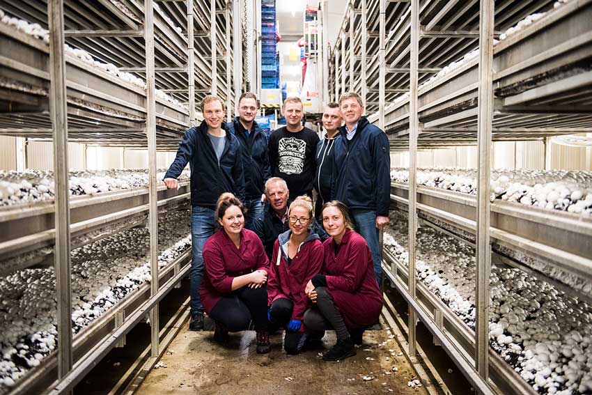 Biopilzhof Team, Zuchthallen