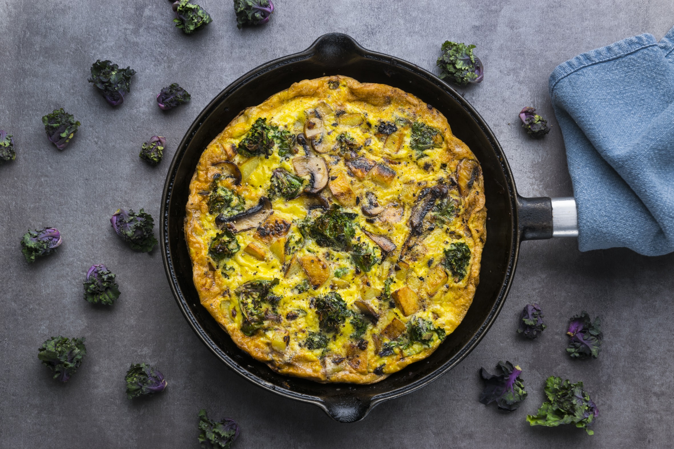 Tortilla in der Pfanne