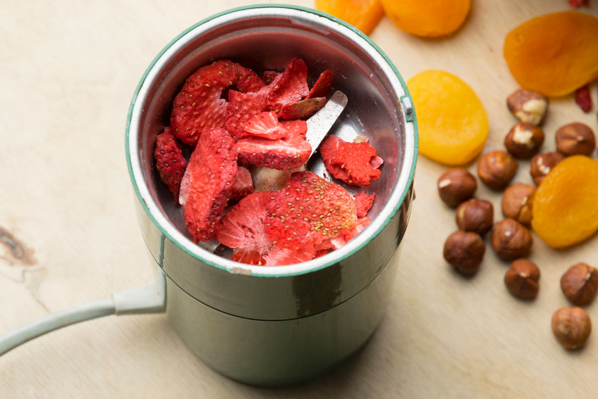 gefriergetrocknete Erdbeeren