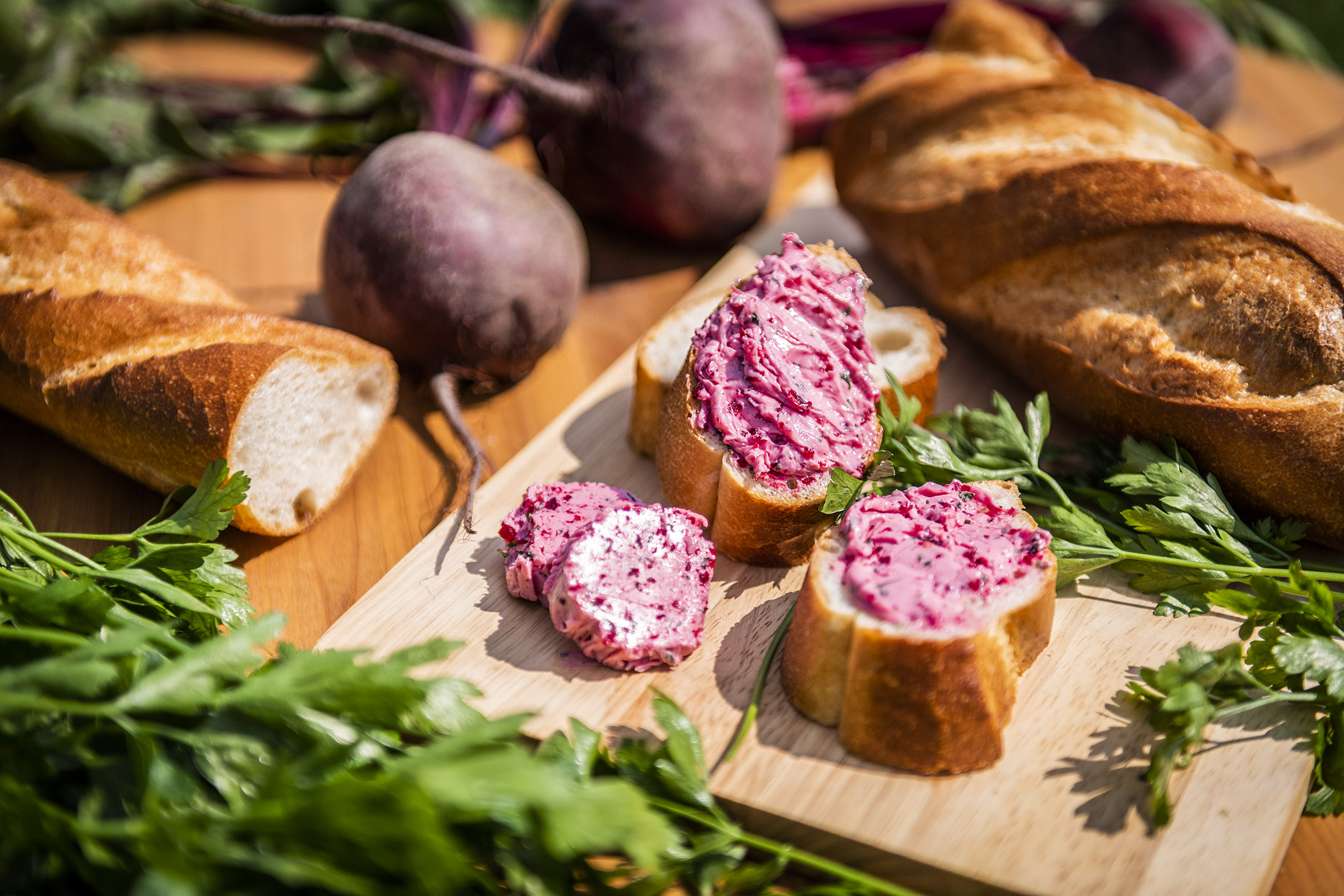 Rote Bete Butter zubereitet