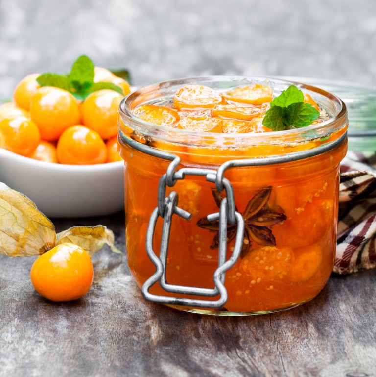 Physalis Fruchtaufstrich im Glas